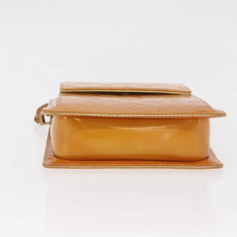Louis Vuitton Monogram Vernis Motto Pouch Lime Yellow